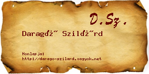 Daragó Szilárd névjegykártya