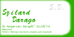 szilard darago business card